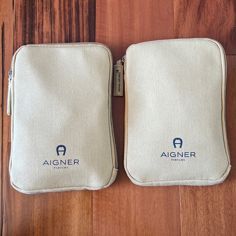 Aigner Toiletry Bags, Comes in Pair, New